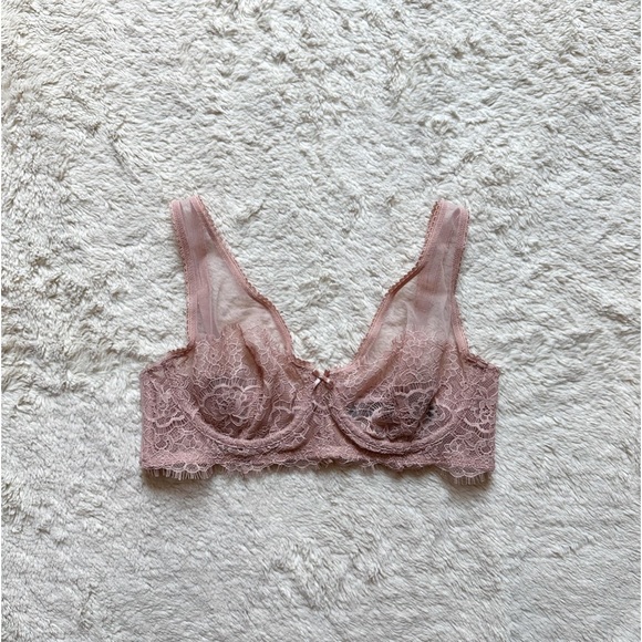 deadstock VS dream angels unlined plunge chantilly bra - Picture 1 of 6